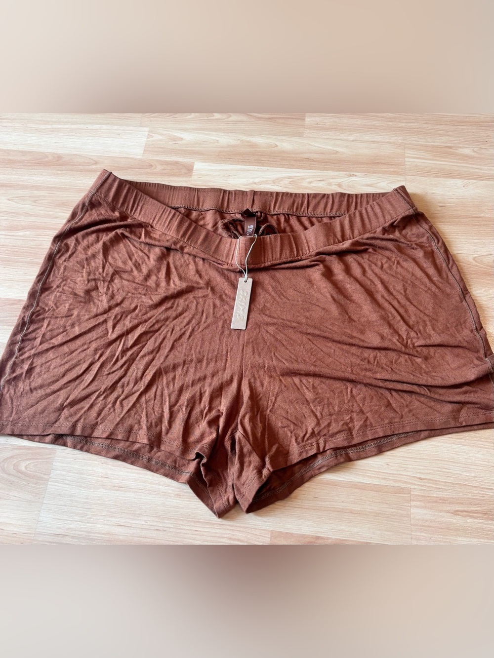 Skims Brown Soft Lounge/Sleep Shorts
